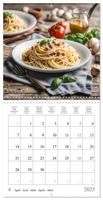 Flavors of Italy - A culinary AI journey (CALVENDO Monthly Calendar 2025)