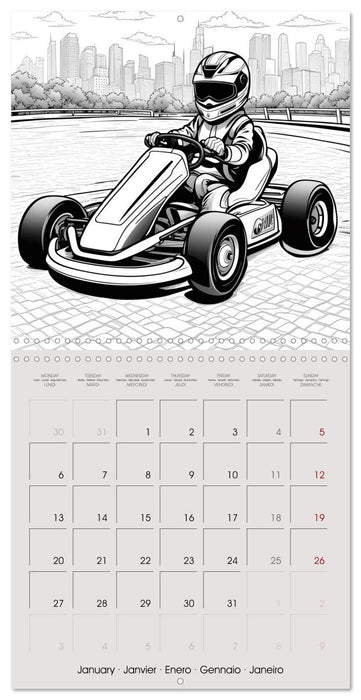 Give these engines some colour (CALVENDO Monthly Calendar 2025)