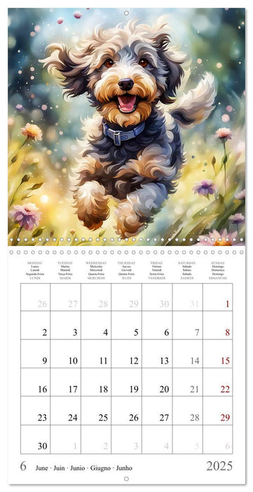 Hi, I am an Aussiedoodle (CALVENDO Monthly Calendar 2025)