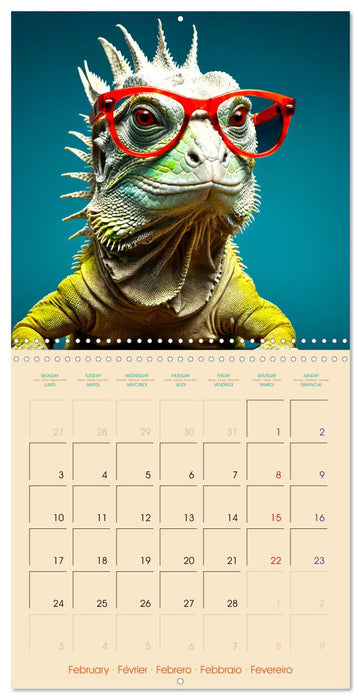 I see you - Animals with glasses (CALVENDO Monthly Calendar 2025)