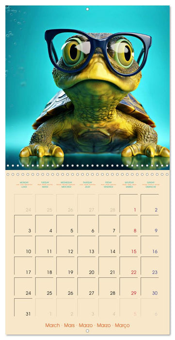 I see you - Animals with glasses (CALVENDO Monthly Calendar 2025)