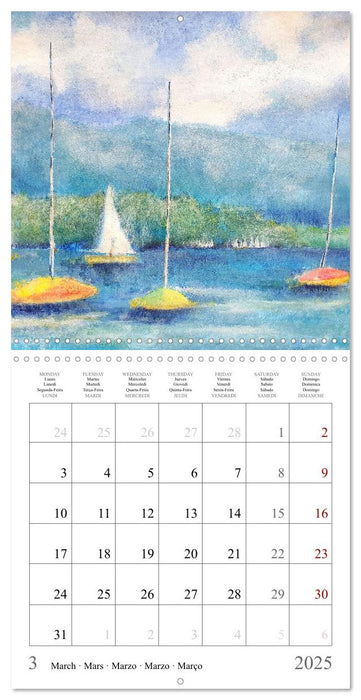 Upper Bavaria Art - Painted pictures from the south of Germany (CALVENDO Monthly Calendar 2025)