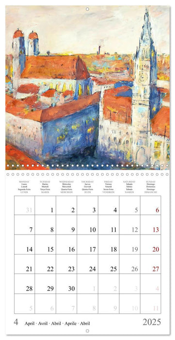 Upper Bavaria Art - Painted pictures from the south of Germany (CALVENDO Monthly Calendar 2025)