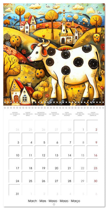 Naive Colorful Journey (CALVENDO Monthly Calendar 2025)