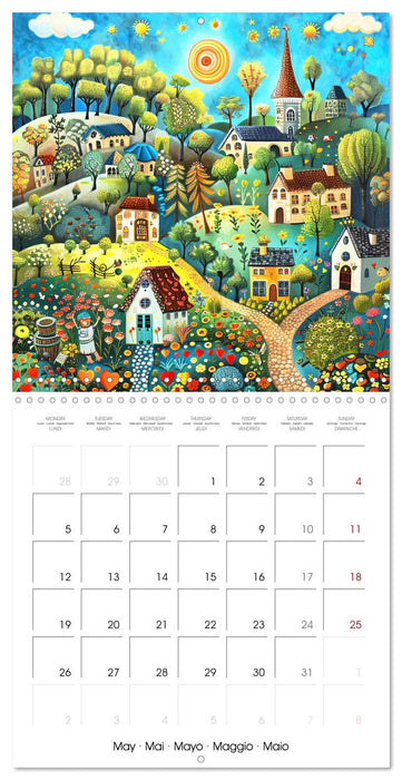 Naive Colorful Journey (CALVENDO Monthly Calendar 2025)