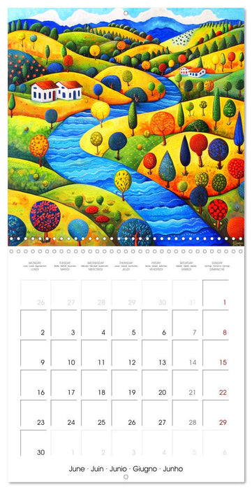 Naive Colorful Journey (CALVENDO Monthly Calendar 2025)