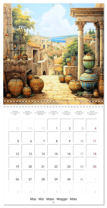 Scenes of Ancient Greece (CALVENDO Monthly Calendar 2025)