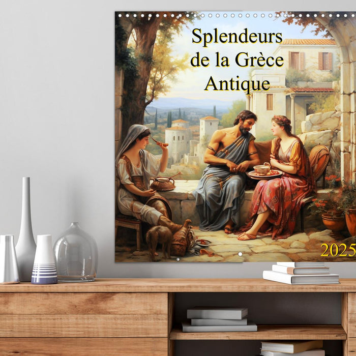 Splendeurs de la Grèce Antique (CALVENDO Calendrier mensuel 2025)