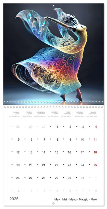 Vibrations de la danse (CALVENDO Calendrier mensuel 2025)