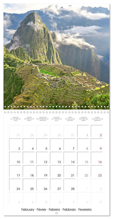 Lost Worlds: Ancient cultures of Central and South America (CALVENDO Monthly Calendar 2025)