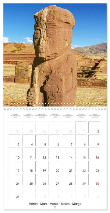 Lost Worlds: Ancient cultures of Central and South America (CALVENDO Monthly Calendar 2025)