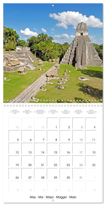 Lost Worlds: Ancient cultures of Central and South America (CALVENDO Monthly Calendar 2025)