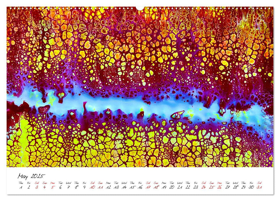 Your abstract colourful year (CALVENDO Monthly Calendar 2025)