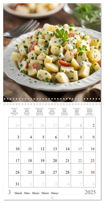 Classic AI potato dishes (CALVENDO Monthly Calendar 2025)