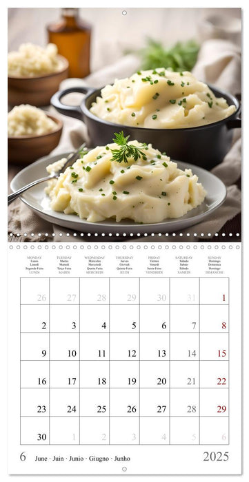 Classic AI potato dishes (CALVENDO Monthly Calendar 2025)