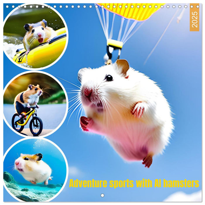 Adventure sports with AI hamsters (CALVENDO Monthly Calendar 2025)