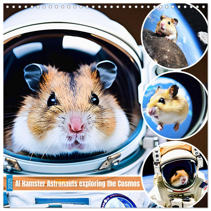 AI Hamster Astronauts exploring the Cosmos (CALVENDO Monthly Calendar 2025)