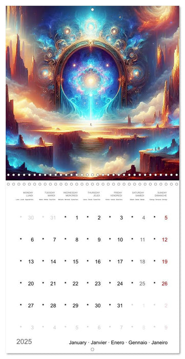 Portails mystiques (CALVENDO Calendrier mensuel 2025)