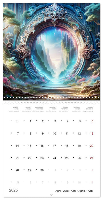 Portails mystiques (CALVENDO Calendrier mensuel 2025)