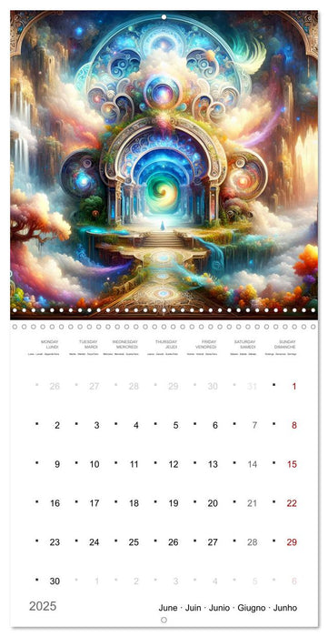 Portails mystiques (CALVENDO Calendrier mensuel 2025)