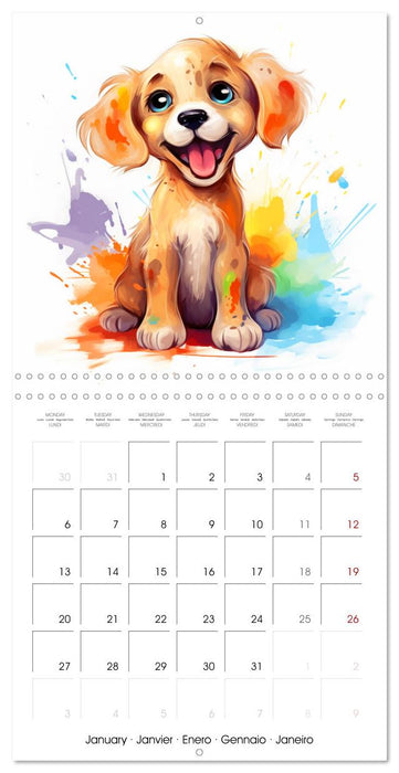 Mischievous dogs (CALVENDO Monthly Calendar 2025)