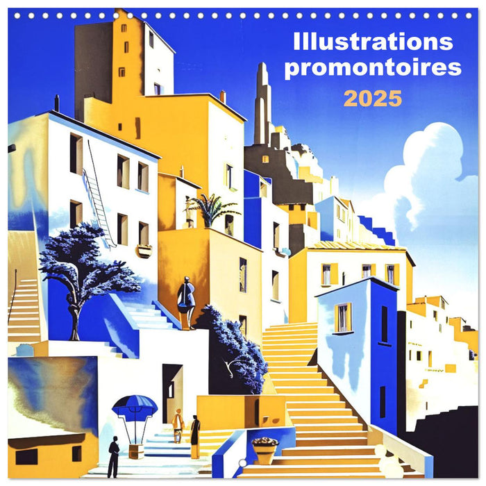 Illustrations promontoires (CALVENDO Calendrier mensuel 2025)