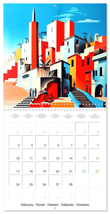 Illustrations promontoires (CALVENDO Calendrier mensuel 2025)