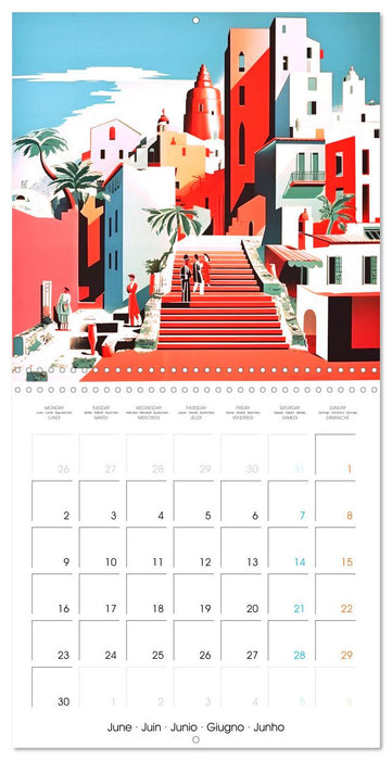 Illustrations promontoires (CALVENDO Calendrier mensuel 2025)