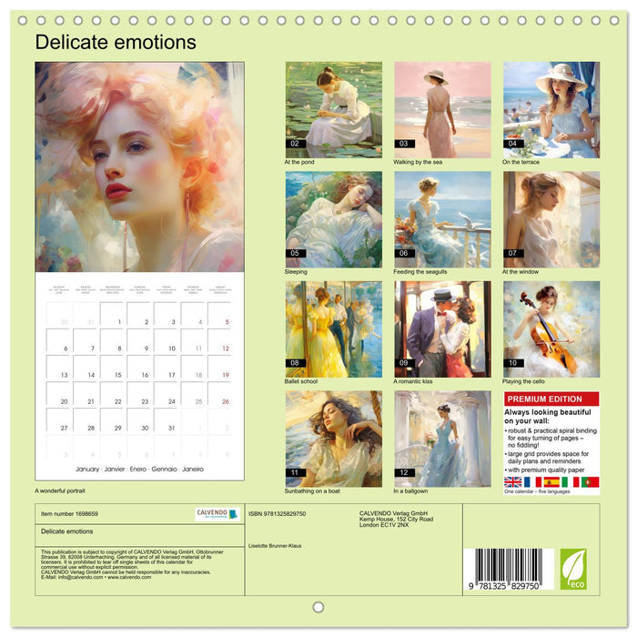 Delicate emotions (CALVENDO Monthly Calendar 2025)