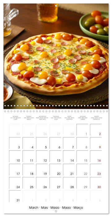 Pizza Perfection (CALVENDO Monthly Calendar 2025)