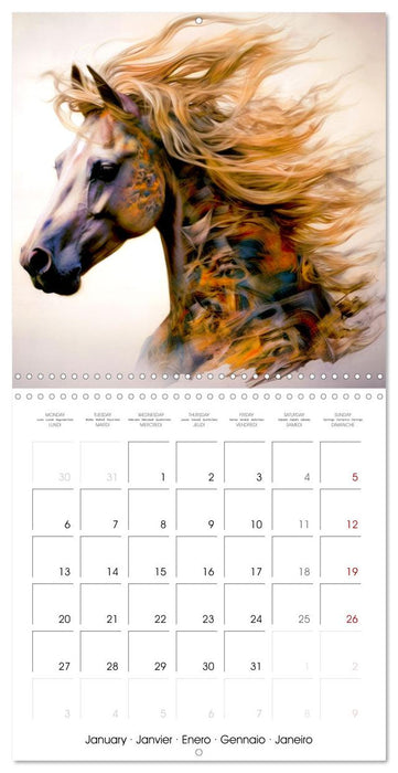 Stunning Horses (CALVENDO Monthly Calendar 2025)