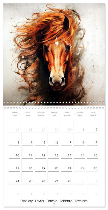 Stunning Horses (CALVENDO Monthly Calendar 2025)