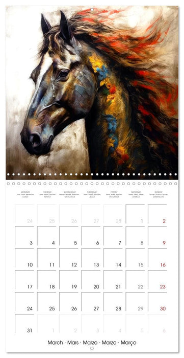 Stunning Horses (CALVENDO Monthly Calendar 2025)