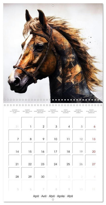 Stunning Horses (CALVENDO Monthly Calendar 2025)