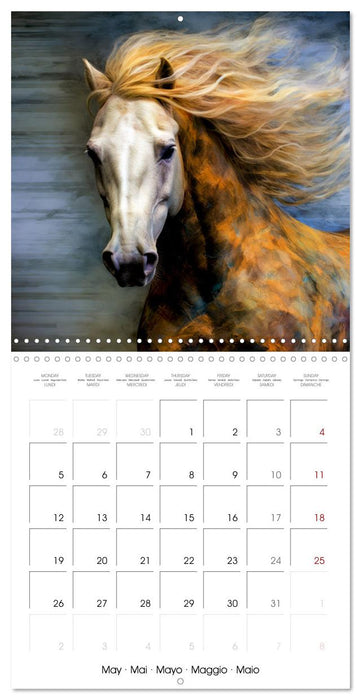 Stunning Horses (CALVENDO Monthly Calendar 2025)