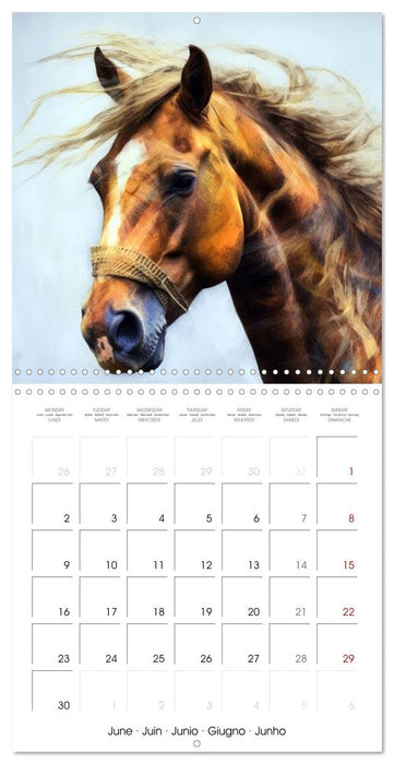 Stunning Horses (CALVENDO Monthly Calendar 2025)