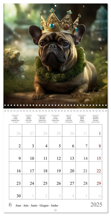 Fairy tale heroes with a wet nose (CALVENDO Monthly Calendar 2025)