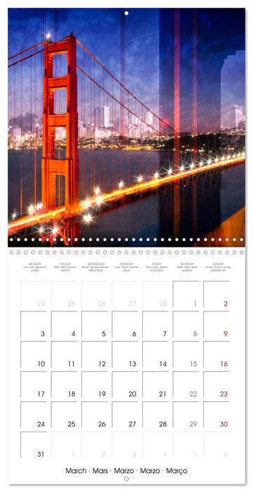 URBAN ART Amazing Cityscapes (CALVENDO Monthly Calendar 2025)