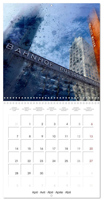 URBAN ART Amazing Cityscapes (CALVENDO Monthly Calendar 2025)