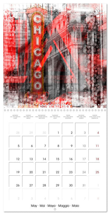 URBAN ART Amazing Cityscapes (CALVENDO Monthly Calendar 2025)