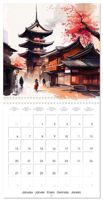 Mystic Japan (CALVENDO Monthly Calendar 2025)