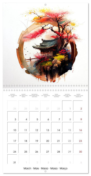 Mystic Japan (CALVENDO Monthly Calendar 2025)