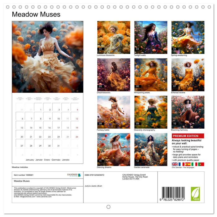 Meadow Muses (CALVENDO Monthly Calendar 2025)