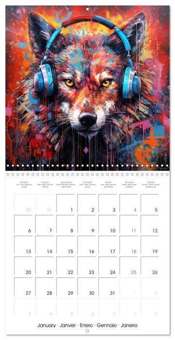 Animal Beats (CALVENDO Monthly Calendar 2025)