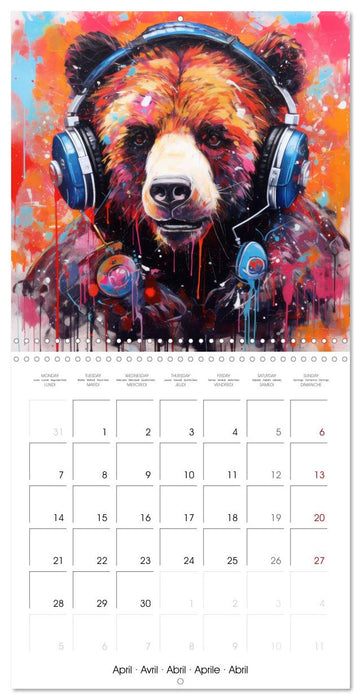 Animal Beats (CALVENDO Monthly Calendar 2025)