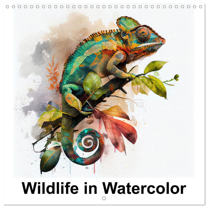 Wildlife in Watercolor (CALVENDO Monthly Calendar 2025)