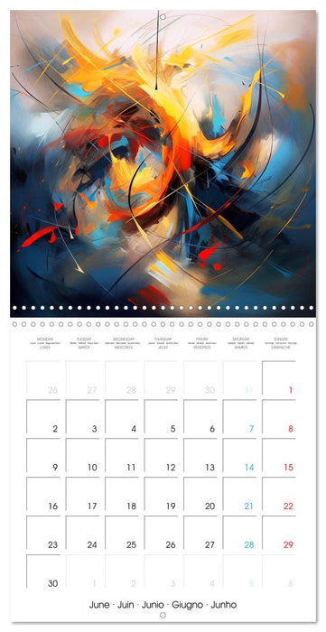 Voyage abstrait chromatique (CALVENDO Calendrier mensuel 2025)