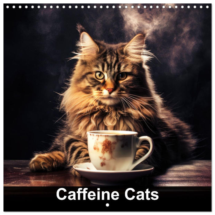 Caffeine Cats (CALVENDO Monthly Calendar 2025)