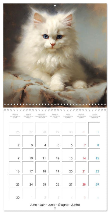 Illustrations Chatons (CALVENDO Calendrier mensuel 2025)