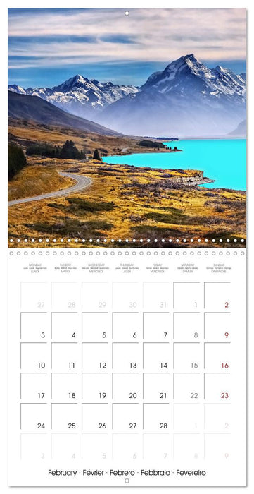 New Zealand Best places to travel (CALVENDO Monthly Calendar 2025)